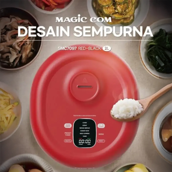 Yong Ma Magic Com Digital 2 Liter Eco Wing  - SMC7097 - Merah